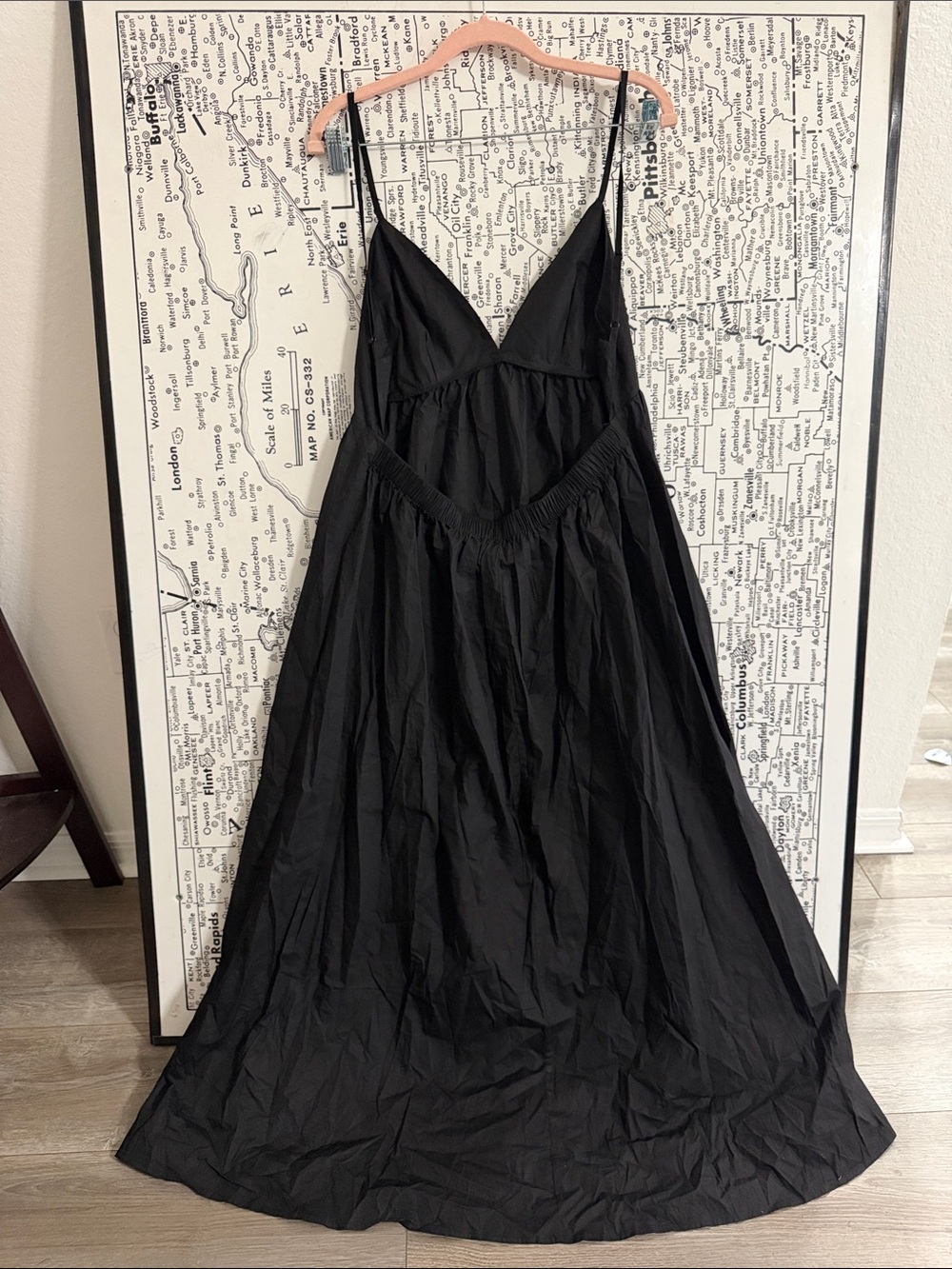 Commense Black Backless Tiered Maxi Dress - Picture 6 of 6